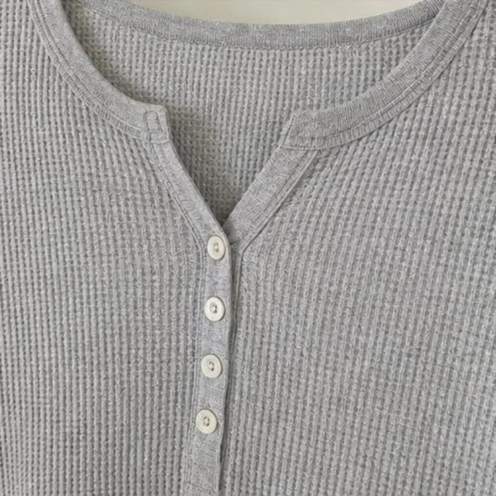 Gray Peplum Top
